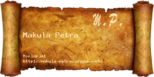 Makula Petra névjegykártya